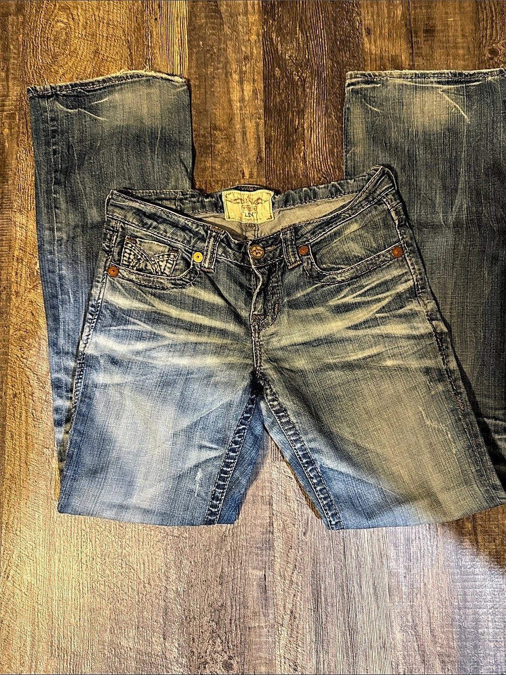 Big Star Legendary Blue Jeans Bootcut Jeans in Blue Waist 29